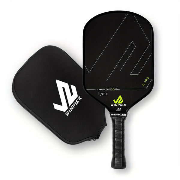 Raquete de Pickleball WINPICK T700 – Fibra de Carbono Bruta