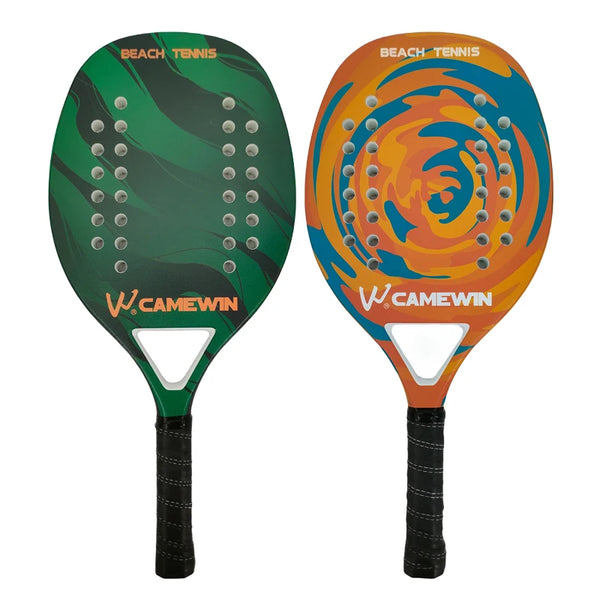 Raquete Beach Tennis Camewin 50% Fibra de Carbono com Núcleo de Espuma EVA