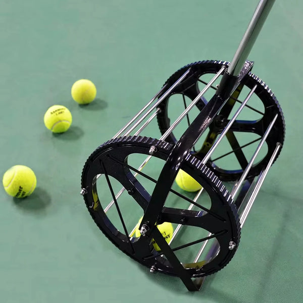 Coletor Telescópico para Bolas de Tênis, Beach Tennis, Tênis de Mesa e Badminton – Prático e em Aço Inoxidável